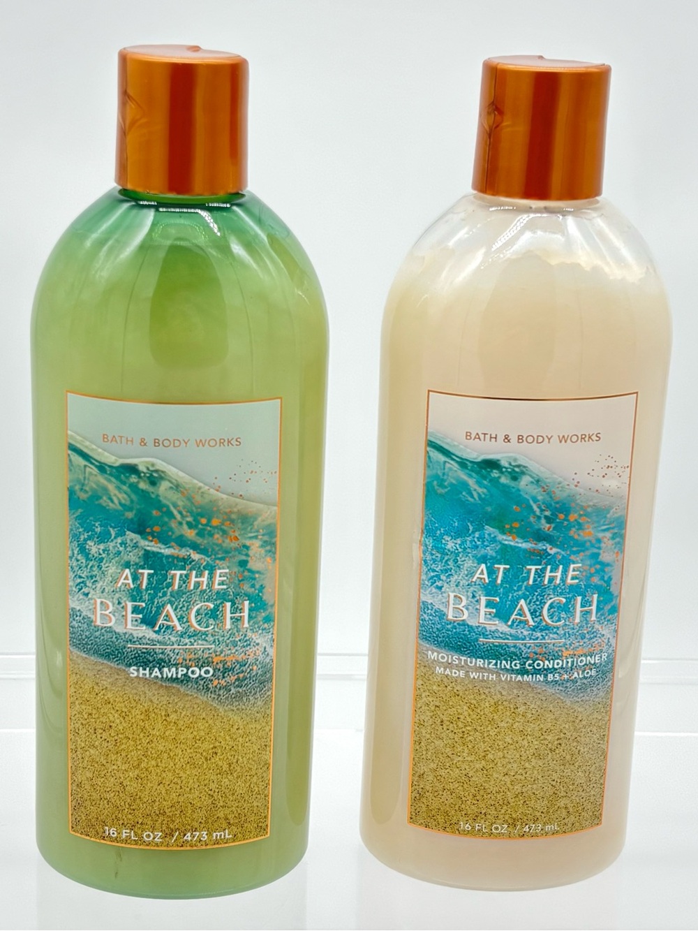 Bath Body Works At The Beach Shampoo Conditioner Set 16 Oz Vegan Coconut Aloe
